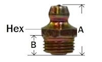 Grease Fitting Straight Ball Check Diagram 1